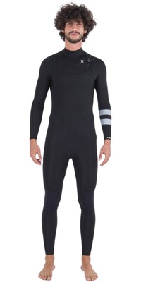 2024 Hurley Mens Advant 3/2mm Chest Zip Wetsuit MFS0013302 - Black